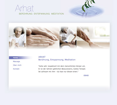 Website Arhat Massagen